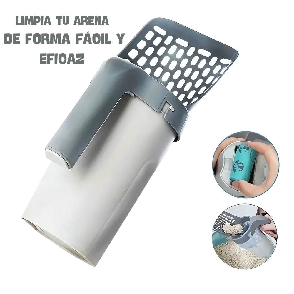 PALA RECOLECTORA DE ARENA PARA GATOS
